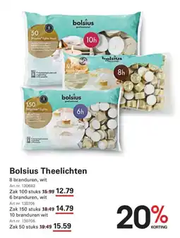 Sligro Bolsius Theelichten aanbieding