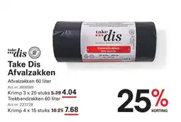 Sligro Take Dis Afvalzakken aanbieding