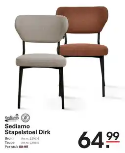 Sligro Sediamo Stapelstoel Dirk aanbieding