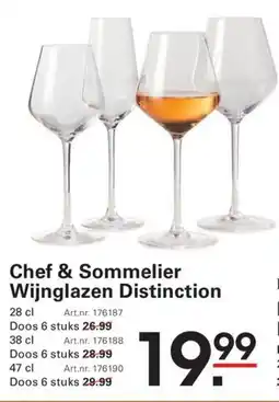 Sligro Wijnglazen Distinction aanbieding