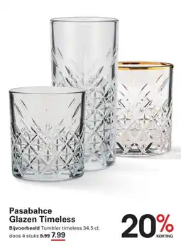 Sligro Pasabahce Glazen Timeless aanbieding
