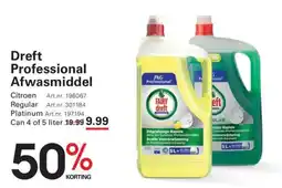 Sligro Dreft Professional Afwasmiddel aanbieding