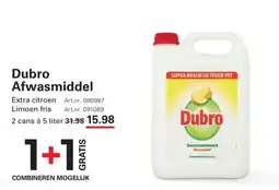 Sligro Dubro afwasmiddel aanbieding