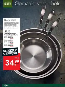 Sligro TGFF Koekenpan Gastro Expert 5-ply aanbieding