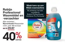 Sligro Robijn Professional Wasmiddel en -verzachter aanbieding