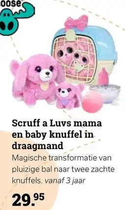 Multi bazar Scruff a Luvs mama en baby knuffel in draagmand aanbieding