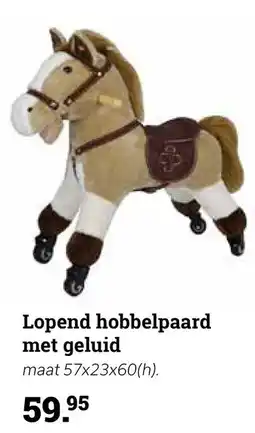 Multi bazar Lopend hobbelpaard met geluid aanbieding