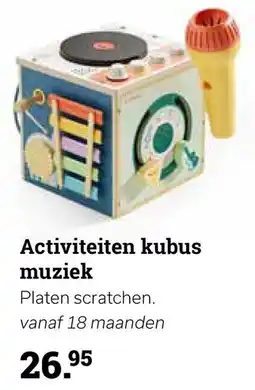 Multi bazar Activiteiten kubus muziek aanbieding