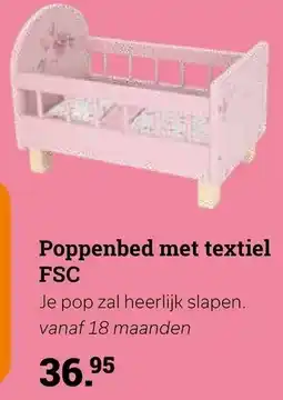 Multi bazar Poppenbed met textiel aanbieding