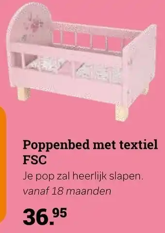 Poppenbed met textiel