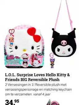 Multi bazar L.O.L. Surprise Loves Hello Kitty & Friends BIG Reversible Plush aanbieding