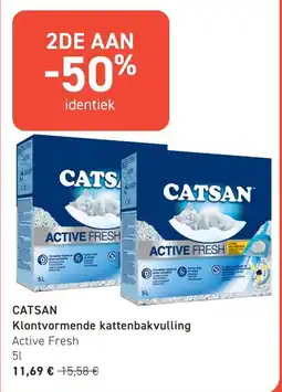 Tom&Co Catsan klontvormende kattenbakvulling active fresh aanbieding