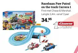 Multi bazar Racebaan Paw Patrol on the track Carrera 1 aanbieding