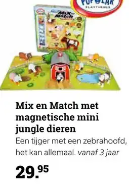 Multi bazar Mix en match met magnetische mini jungle dieren aanbieding