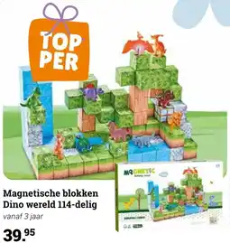 Multi bazar Magnetische blokken Dino wereld aanbieding