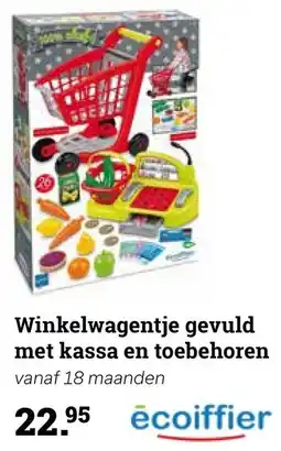 Multi bazar Winkelwagentje gevuld met kassa en toebehoren aanbieding