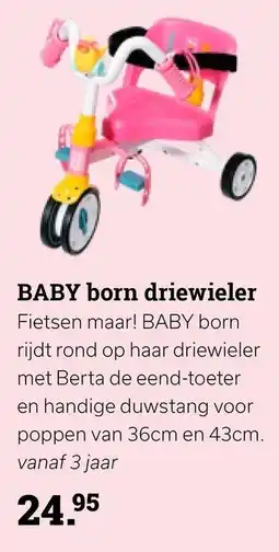 Multi bazar Baby born driewieler aanbieding