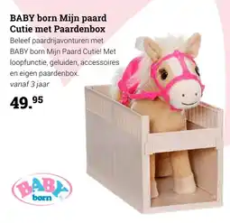 Multi bazar Baby born mijn paard cutie met paardenbox aanbieding