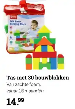 Multi bazar Tas met 30 bouwblokken aanbieding