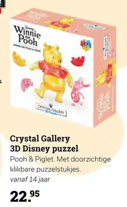 Multi bazar Crystal Gallery 3D Disney puzzel aanbieding