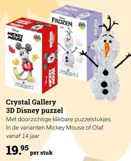 Multi bazar Crystal Gallery 3D Disney puzzel aanbieding