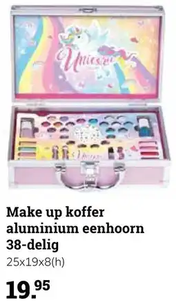 Multi bazar Make up koffer aluminium eenhoorn aanbieding
