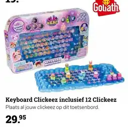 Multi bazar Keyboard Clickeez inclusief 12 Clickeez aanbieding