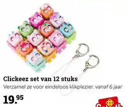 Multi bazar Clickeez set van 12 stuks aanbieding