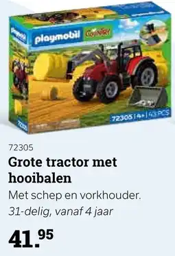 Multi bazar Grote tractor met hooibalen aanbieding