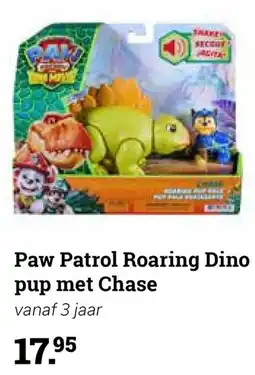 Multi bazar Paw Patrol Roaring Dino pup met Chase aanbieding