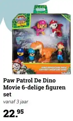 Multi bazar Paw Patrol De Dino Movie 6-delige figuren set aanbieding