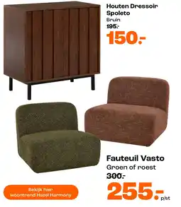 Kwantum Houten Dressoir Spoleto aanbieding
