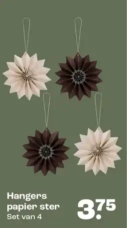 Kwantum Hangers papier ster aanbieding