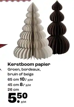 Kwantum Kerstboom papier aanbieding