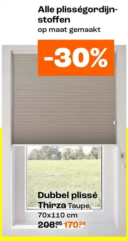 Kwantum Dubbel plissé Thirza aanbieding