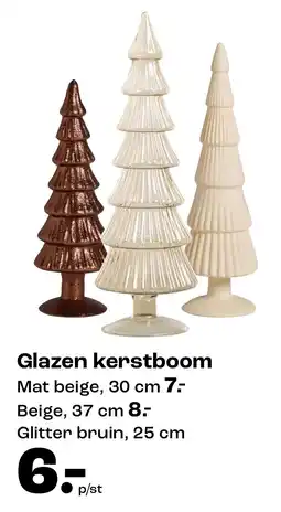 Kwantum Glazen kerstboom aanbieding