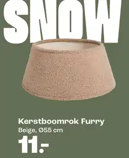 Kwantum Kerstboomrok Furry aanbieding