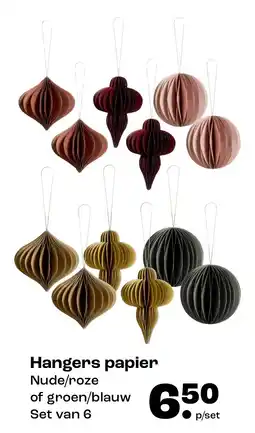 Kwantum Hangers papier aanbieding