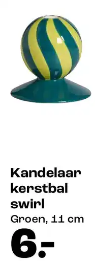 Kwantum Kandelaar kerstbal swirl aanbieding
