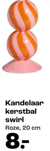 Kwantum Kandelaar kerstbal swirl aanbieding