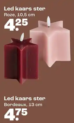 Kwantum Led kaars ster aanbieding