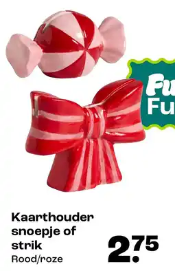 Kwantum Kaarthouder snoepje of strik aanbieding