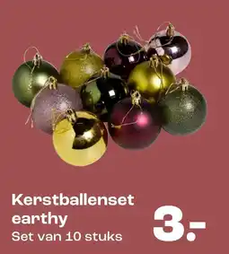 Kwantum Kerstballenset earthy aanbieding