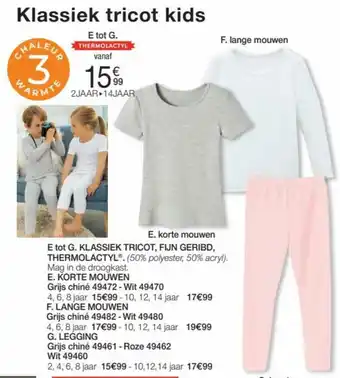 Damart Klassiek Tricot, Fiijn Geribd, Thermolactyl aanbieding