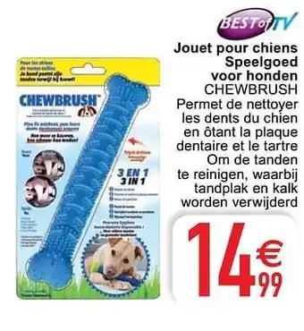 Cora Jouet pour chiens speelgoed voor honden chewbrush aanbieding