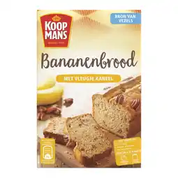 Albert Heijn Koopmans Bananenbrood met vleugje kaneel aanbieding