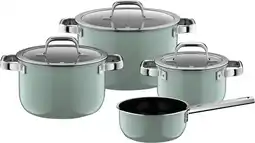 Coolblue WMF Fusiontec Mineral Pro Batterie de Cuisine 4 Pièces Eucalyptus Haze aanbieding