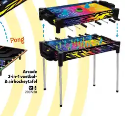 Intertoys Arcade 2-in-1 voetbal- & airhockeytafel aanbieding