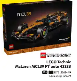 Intertoys lego technic mclaren mcl39 f1 auto aanbieding