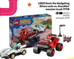 Intertoys LEGO Sonic the Hedgehog Silvers auto vs. Knuckles' monster truck aanbieding